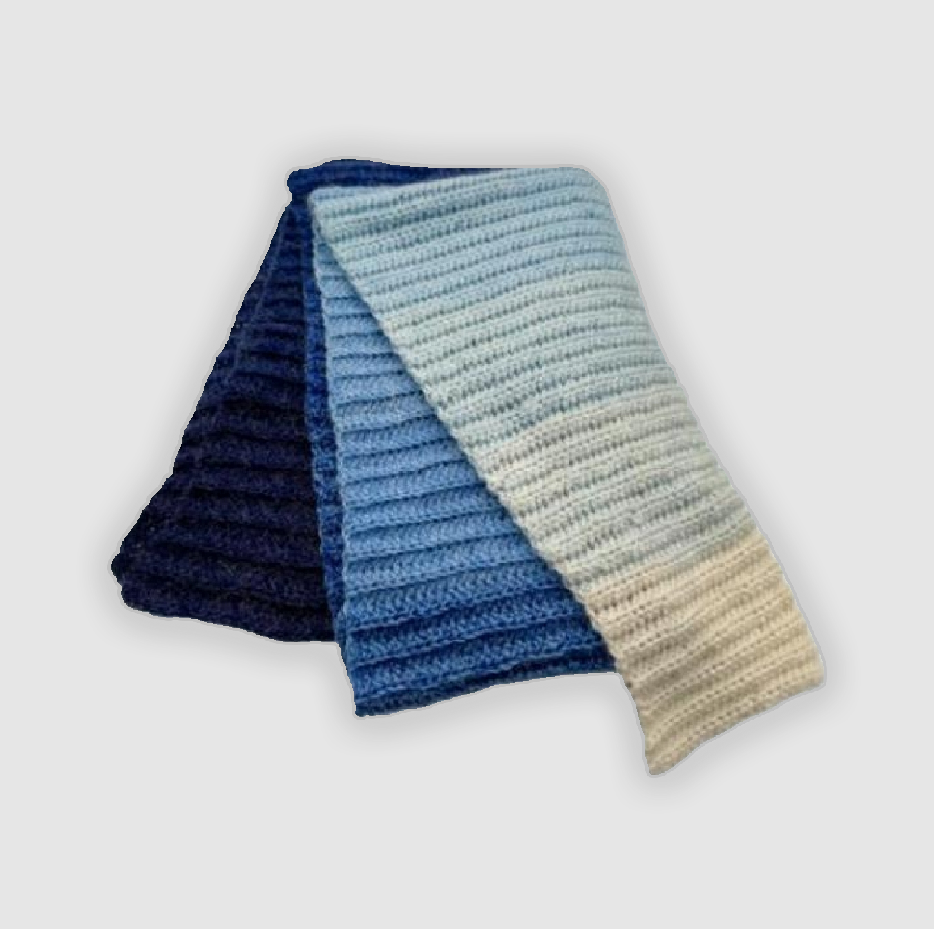 Luxurious winter scarf made from alpaca blend yarn