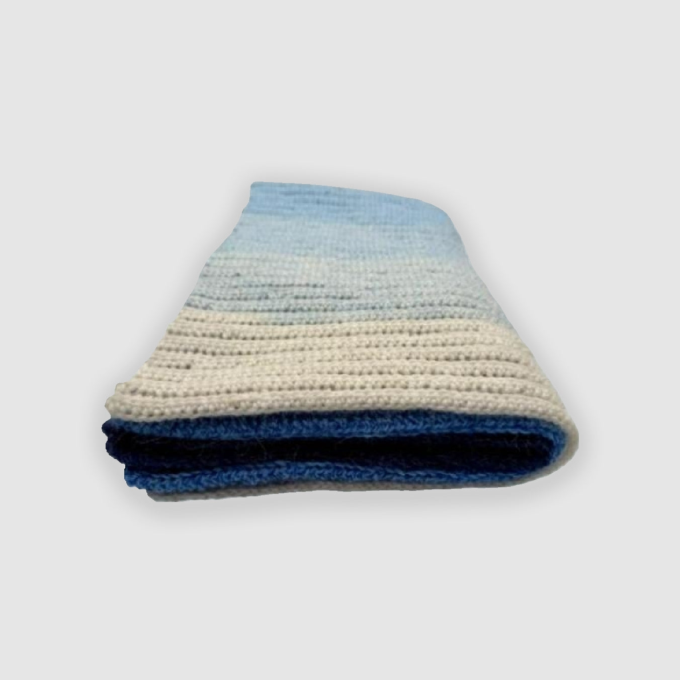 Luxurious winter scarf made from alpaca blend yarn