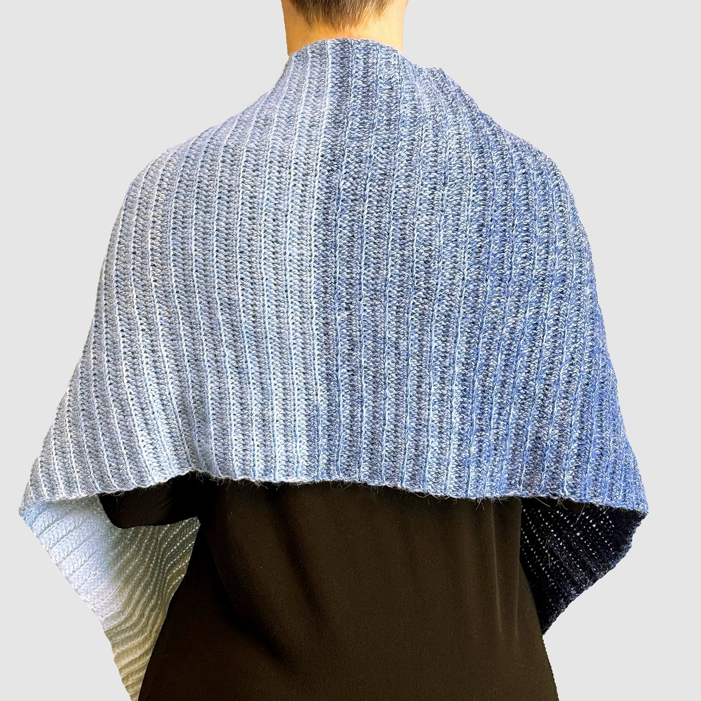 Luxurious winter scarf made from alpaca blend yarn