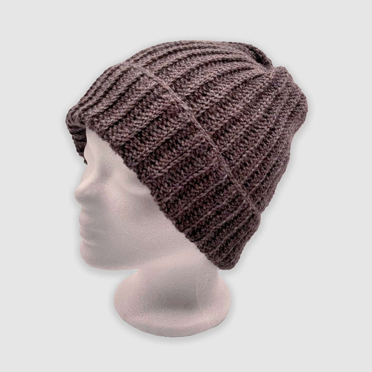 Hand-crocheted 2-in-1 hat made from upcycled alpaca silk – classic hat &amp; beanie